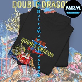 NEW Double Dragon II NES Nintendo Box Art Design 4 Colors T-Shirt S-5XL Free S&H