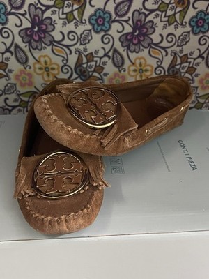 Tory Burch Alexandra Suade  Women s Flats - Size 6 - Great Condition  medallion