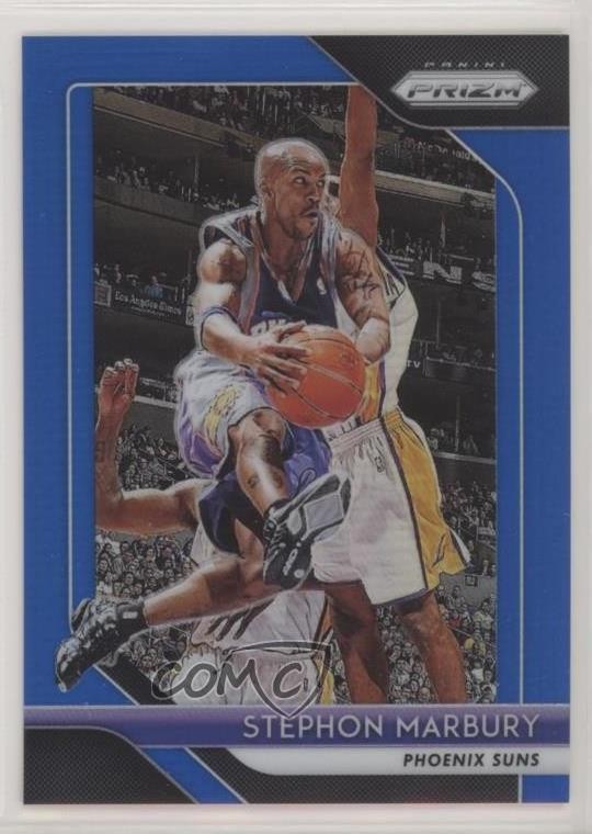 2018-19 Panini Prizm Blue Prizm 12/199 Stephon Marbury #265 0jx5