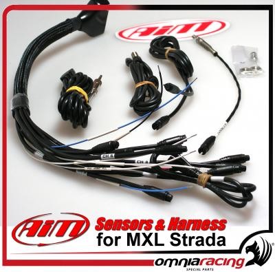 AIM MXL Strada Sensor-Kit (Drehzahl, Tempo, Wasser) mit X10MXLKS00000