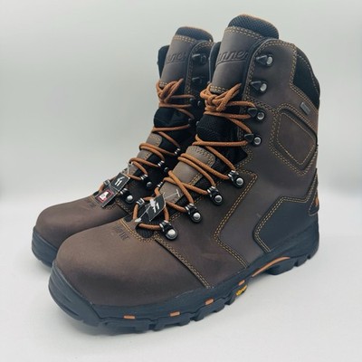 Danner Viscous NMT Boots Men s Size 11 D Chocolate Brown Leather Comp Toe