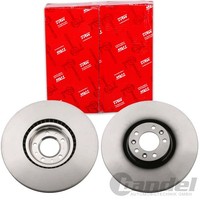 2X TRW Bremsscheiben 340Mm BelÜFtet Vorne Passend FÜR CitroËN C5 C6 Peugeot 407