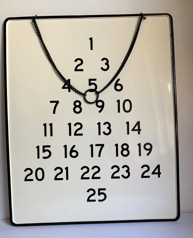 Contemporary Christmas Advent Calendar, Magnolia, Size 13" x16"