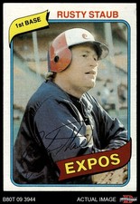 1980 Topps #660 Rusty Staub Expos 6 - EX/MT