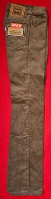 Levi's Levi Strauss Jeans Corduroy Trousers Green W27 L34 New