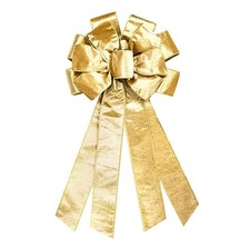 Large Christmas Bow for Wreath, Champagne Velvet Bows for Front Door Wall Fen...