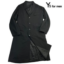 USED EXCELLENT CONDITION Y'S FOR MEN GABARDINE LONG COAT, SIZE M, 80S/90S GOOD