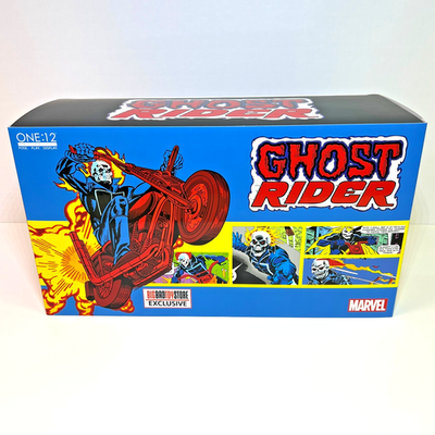 Mezco ONE:12 Marvel Johnny Blaze GHOST RIDER & HELL CYCLE Action