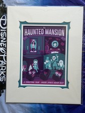 2026 Disney Parks Dave Perillo Haunted Mansion Attaction Ride Print 14x18