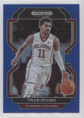 2022-23 Panini Prizm Draft Picks Blue Prizm 159/199 Trae Young #46 0u66