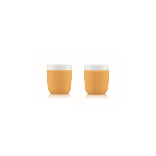 Bodum Pavina Porselein Mok 25 cl Rood (2 stuks) - Coolblue - Voor 23
