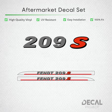 Fendt 209 S Decal Kit - Standard Series Premium Vinyl Restoration - 200 S Series