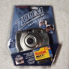 Kalimar Zoom 35mm Camera Kit Built-in Flash Manual Advance Kodak Film