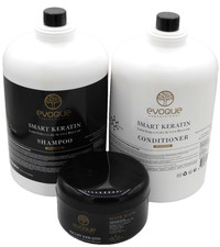 Evoque Smart Keratin Lipid Structure Active Shampoo, Conditioner  Hair Mask