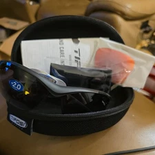 Tifosi Optics Sunglasses in Black +2.0 readers with multi Lenses