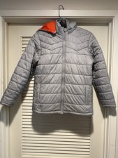Cody James Gray Boys Quilted Polyester Blend Puffer Jacket Large