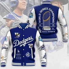 Dodgers 2025 World Series Champions Varsity Jacket