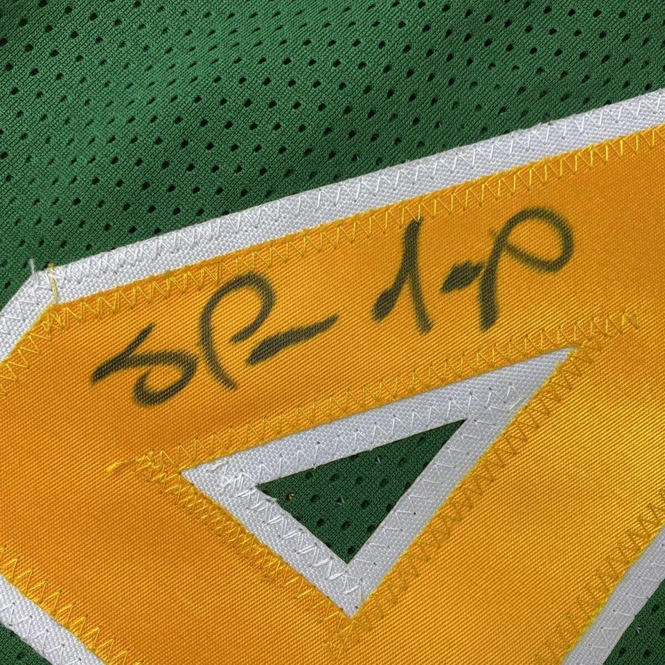 Autographed/Signed SHAWN KEMP Seattle Green Basketball Jersey JSA COA Auto - Image 3 of 4