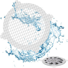 50 Pack Disposable Shower Drain Cover Hair Catcher Shower Drain Mesh Stickers, B