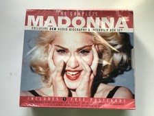 FACTORY SEALED SET  MADONNA THE COMPLETE AUDIO BIOGRAPHY 3-CD SET AND POSTCARDS