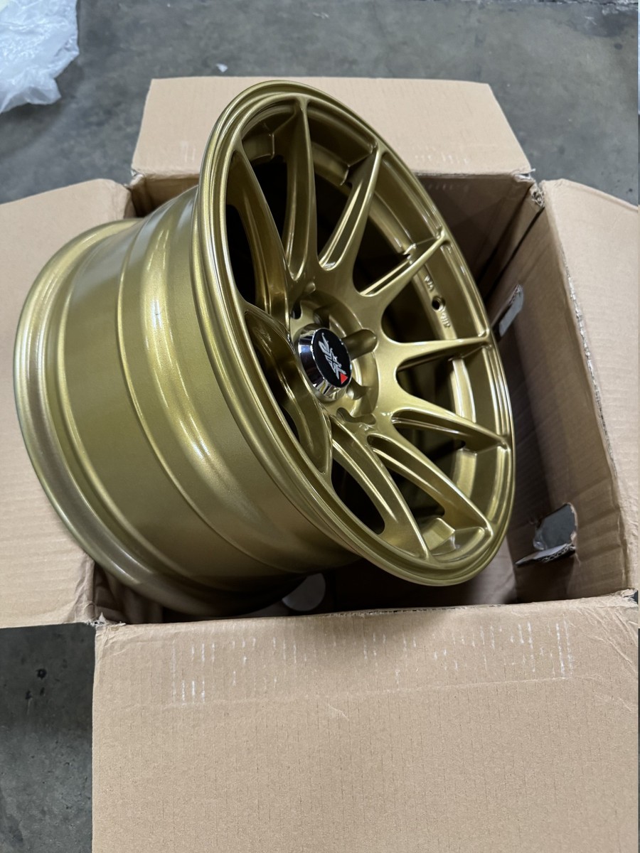 One 15x8.25 +0 XXR 527 4x100/4x114.3 Gold Wheel (Used) | eBay