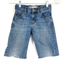 Levi's 550 Relaxed Cut Off Shorts Blue Boys Size 8 Bermuda Length