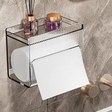Napkin Dispenser Toilet Tissue Paper Holder Wall Mounted Simple Acrylic Toilet