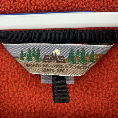 Vintage Eastern Mountain Sports EMS 1/2 Zip Fleece Jacket Mens Large Orange - Picture 2 of 12