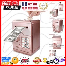 Piggy Bank Electronic Mini ATM for Kids Baby Toy, Safe Coin Banks Money Savin...