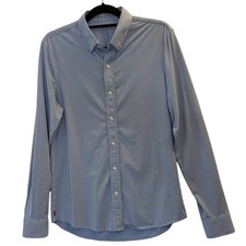 Rhone Commuter Shirt Slim Fit Men Small White Stripe Button Down Casual Athletic