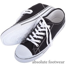 Mens Canvas Lace Up Sporty Outdoor Trainers Sneakers Plimsolls Rubber Toe Cap