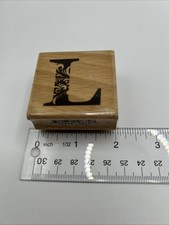 Letter L Decorative Fancy Alphabet Stamp Scrapbooking Crafts
