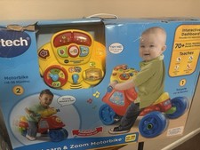 VTech Learn  Zoom Motorbike Ride-On Tricycle for Boys  Girls Ages 12-36 Months