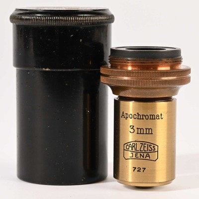 Carl Zeiss Jena Apochromat 3mm Microscope objektiv 60/1,6 SHP 31978
