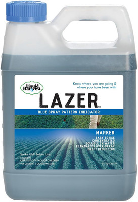 Liquid Harvest Lazer Blue - 32 Ounces - Concentrated Spray Pattern Indicator