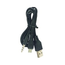 Double Purpose Sound Cable MicroUSB 5Pin to Auxes 3.5mm and USB Power Supply