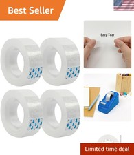 4 Rolls Transparent Clear Tape Refills for Dispenser, 0.7-Inch Wide, 27.3 Yar...