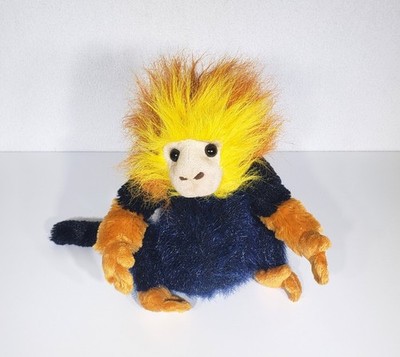 Webkinz Golden Lion Tamarin HM666 Fuzzy Plush Stuffed Animal Toy NO CODE 8'' EUC