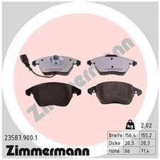 Satz Bremsbeläge Bremsklötze vorne für Audi A1 8X1 8XA A3 8P1 8P7 8PA | 18266