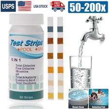 200pcs Spa Hot Tub Test Strips 6 in 1, Easy &...