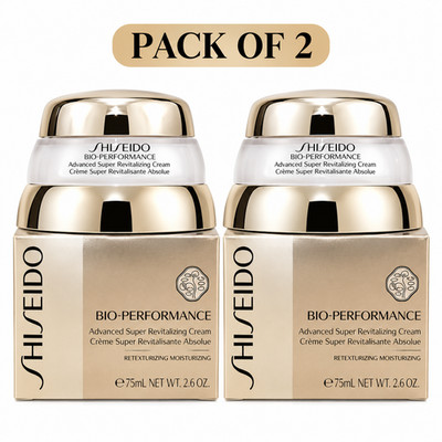 2 pack Shiseido Bio Performance Advanced Super Revitalizing Cream 2.6 oz/75 ml