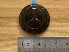 C1 For Mercedes Benz Hood Laurel Wreath Badge Emblem Paste Matte Black