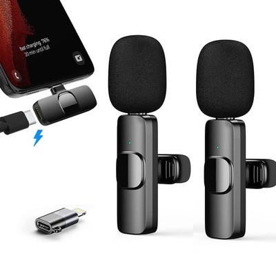 XYvee Lavalier Mikrofon für iPhone/Android   Mini Wireless Mikrofon - Sehr gut