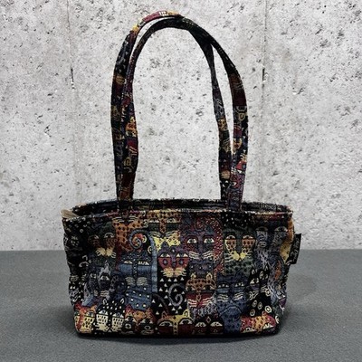 Laurel Burch Feline Clan Tapestry Hand Bag / Shoulder Bag / Purse - Multicolor