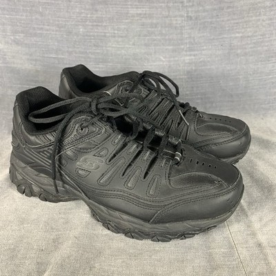 Skechers Mens Size 8 Afterburn Memory Soles Extra Wide Fit Walking Shoes