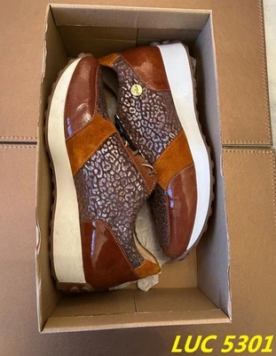 CHAUSSURES FEMME PAULO COSTA MARRON ET OR TAILLE 38 COMME NEUVES ET EN BOÎTE - Photo 1/4