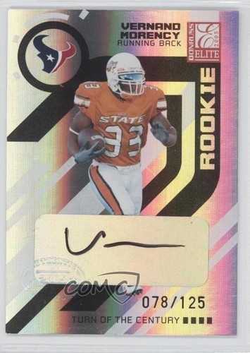 2005 Donruss Elite Rookie Turn of the Century /125 Vernand Morency #198 Auto 0k0 - Picture 1 of 3