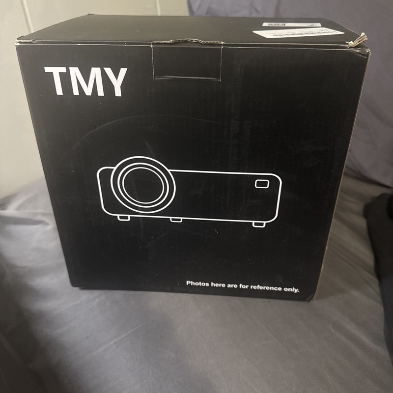 TMY Mini Projector, Upgraded Bluetooth Projector with Screen, 1080P Full HD