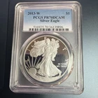 2013-W $1 American Silver Eagle .999 1 oz PCGS PF 70 Ultra Cameo