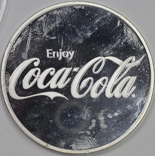 2023 1oz .999 Silver Reverse Proof Coca-Cola Round in a Capsule